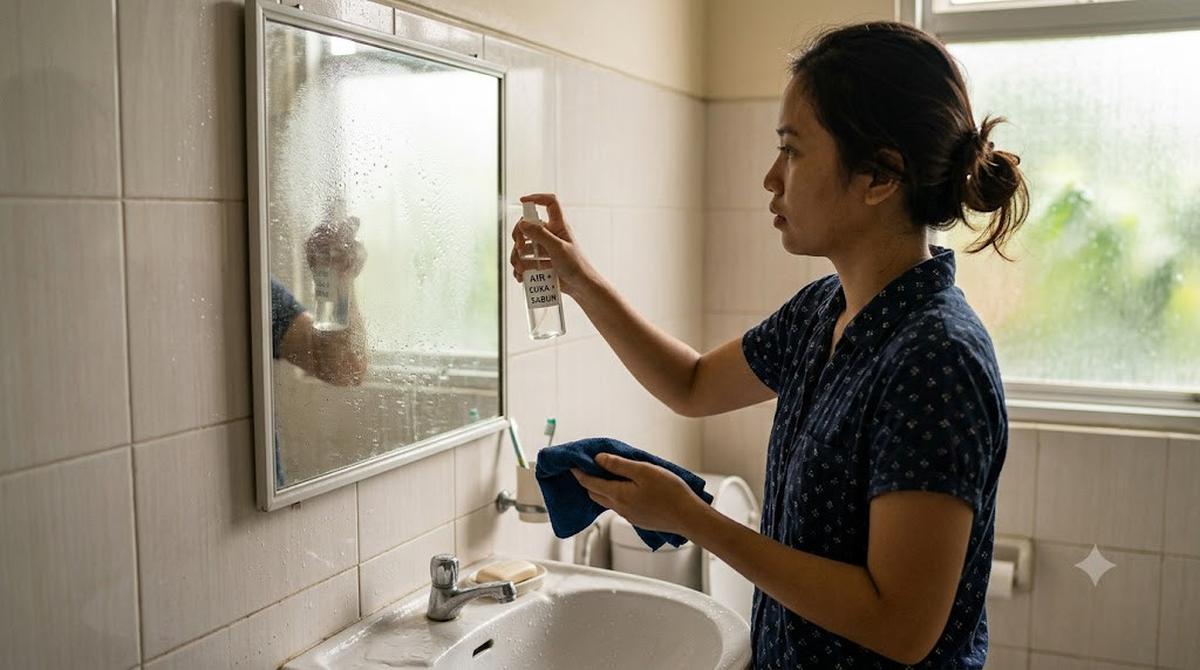 Cara Membuat Cermin Tidak Berembun Setelah Mandi