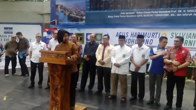  Sembilan partai politik memberikan dukungan kepada pasangan Agus-Sylviana