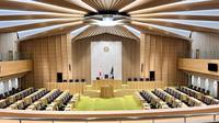 Ruangan parlemen Prefektur Hokkaido yang dikunjungi Jumat (31/1/2025). Kantor Dewan Perwakilan Rakyat Daerah (DPRD) ini berada di Kota Sapporo. (Liputan6.com/Tanti Yulianingsih)