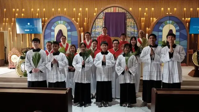 Misa Kamis Putih di Stasi St Yohanes Gabriel Perboyre (Foto: Instagram @yohanesgabrielperboyre)