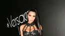 Kim Kardashian tampil dengan rancangan Versace di Met Gala Afterparty. (ANGELA PHAM/BFA/REX/SHUTTERSTOCK/HollywoodLife)