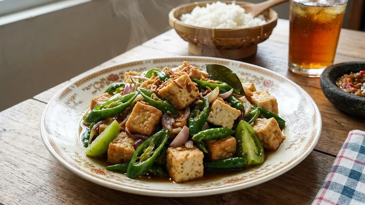 Resep Oseng Tahu Cabai Hijau/AI Generated