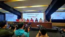 Suasana konferensi pers Gerakan Nusantara Bersatu di Stadion Utama Gelora Bung Karno, Jakarta, Sabtu (25/11/2022). Pertiwi Indonesia sebagai perkumpulan perempuan Indonesia yang memiliki visi-misi menjadikan perempuan Indonesia menjadi terdepan, mandiri, dan berwawasan kebangsaan yang mempunyai tanggung jawab dalam menghadapi tantangan menuju Indonesia Emas 2045. (Foto Dok Pertiwi Indonesia)