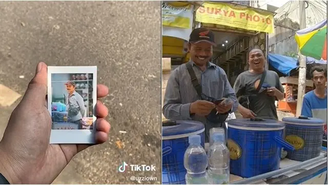 Momen Haru Pedagang saat Diberi Hasil Foto Candidnya, Netizen: Bahagia Itu Sederhana