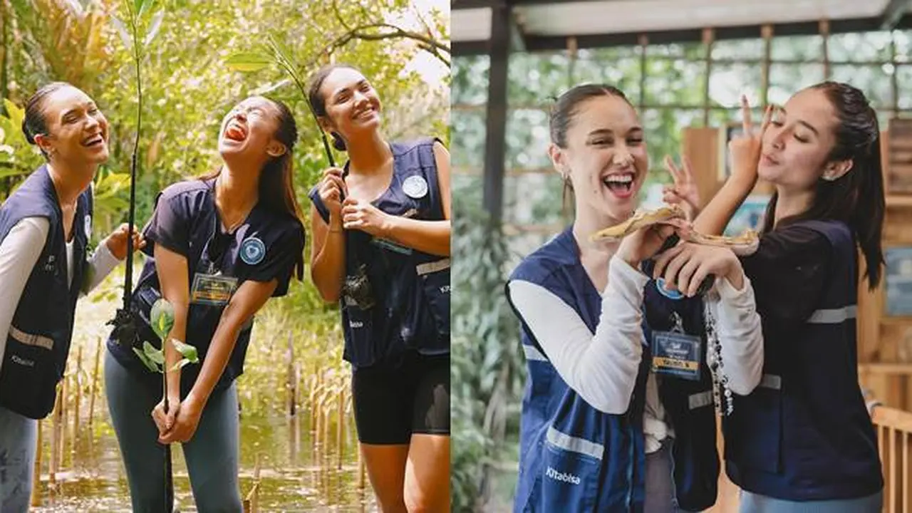 7 Momen Yasmin Napper, Asha Assuncao dan Haico Jadi Relawan Tanam Mangrove