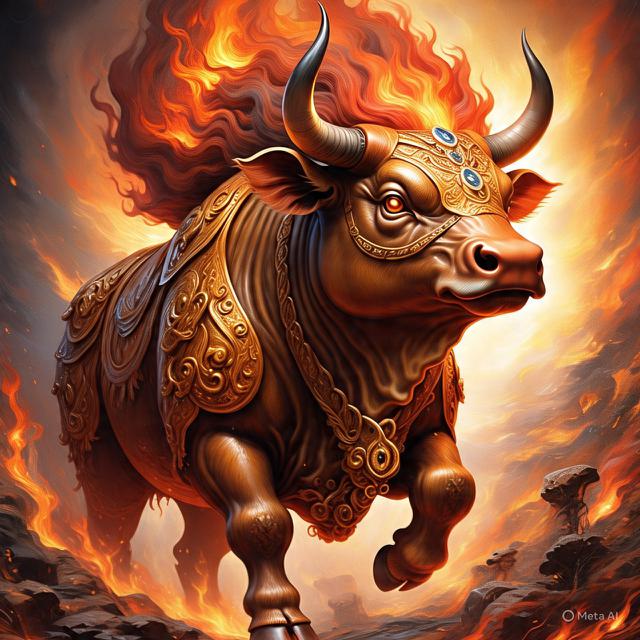 Male and Female Fire Oxen