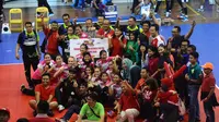 Putri Jakarta Pertamina Energi menjuarai putaran kedua kompetisi bola voli Proliga 2017. Seri terakhir putaran kedua berlangsung di GOR Ken Arok, Malang, Jawa Timur, 17-19 Maret 2017. (Rana Adwa)
