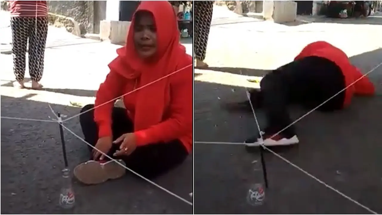 Viral, Lomba 17 Agustusan Memasukan Pensil ke Botol Ini Menguras Emosi