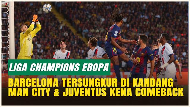 Matchday 2 Liga Champions 2025/2026 penuh drama seru! PSG berhasil menaklukkan Barcelona 2-1 lewat gol telat Gon&ccedil;alo Ramos, sementara Manchester City harus puas ditahan imbang 2-2 oleh AS Monaco setelah kehilangan keunggulan di menit akhir. Di laga lain, Juventus juga gagal meraih kemenangan usai Villarreal menyamakan skor menjadi 2-2 di penghujung pertandingan.