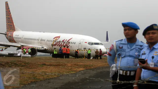 20151106-Beginilah Kondisi Batik Air Saat Tergelincir di Bandara Adisucipto