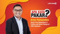 Head of the Department of Politics and Social Change at CSIS Indonesia, Arya Fernandes (Istimewa)