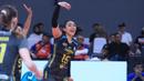 <p>Selebrasi pemain Jakarta Electric PLN, Yolla Yuliana setelah mencetak angka saat menghadapi Gresik Petrokimia Pupuk Indonesia pada laga seri keempat putaran kedua PLN Mobile Proliga 2024 di GOR Terpadu A. Yani, Pontianak, Sabtu (22/6/2024). Jakarta Electric PLN menang 3-0 (25-23, 25-18, 25-22). (Dok. PBVSI)</p>