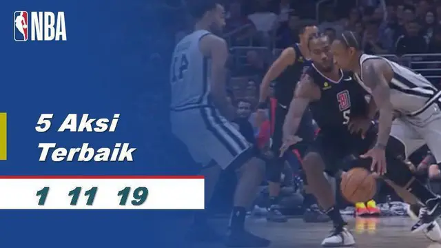 VIDEO: 5 Aksi Terbaik 1 November di NBA 2019-2020