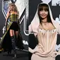 Sabrina Carpenter, Taylor Swift dan Lisa Blackpink saat hadir di MTV Video Music Awards (VMA) 2024. (Dok: AFP/Dimitrios Kambouris)