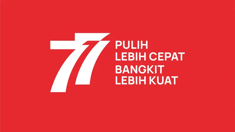 Ilustrasi logo HUT ke-77 RI