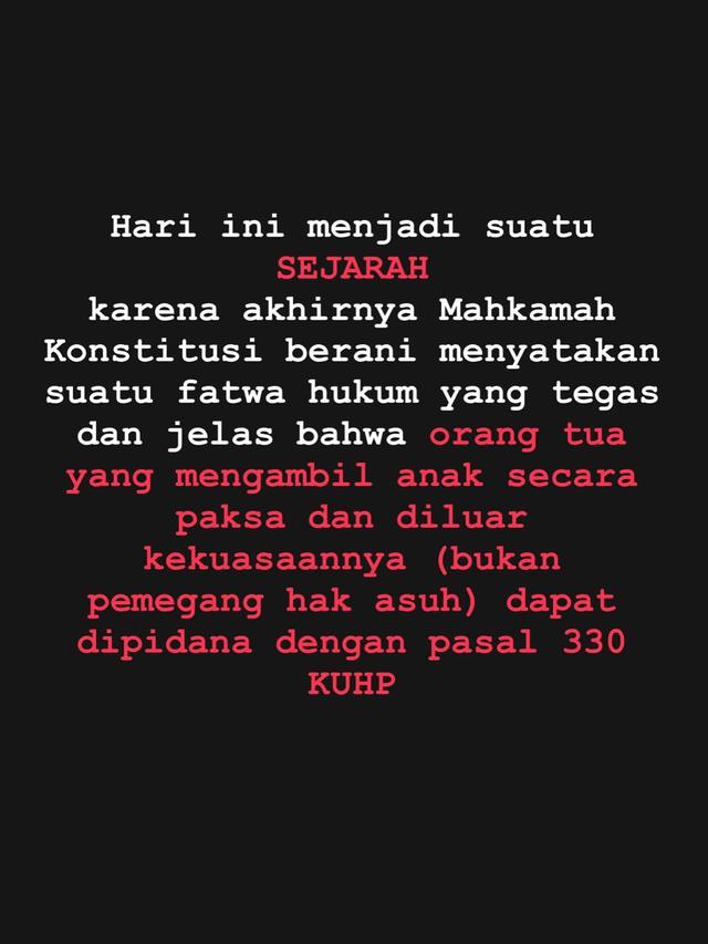 Unggahan Tsania Marwa. (Foto: Dok. Instagram @tsaniamarwa54)