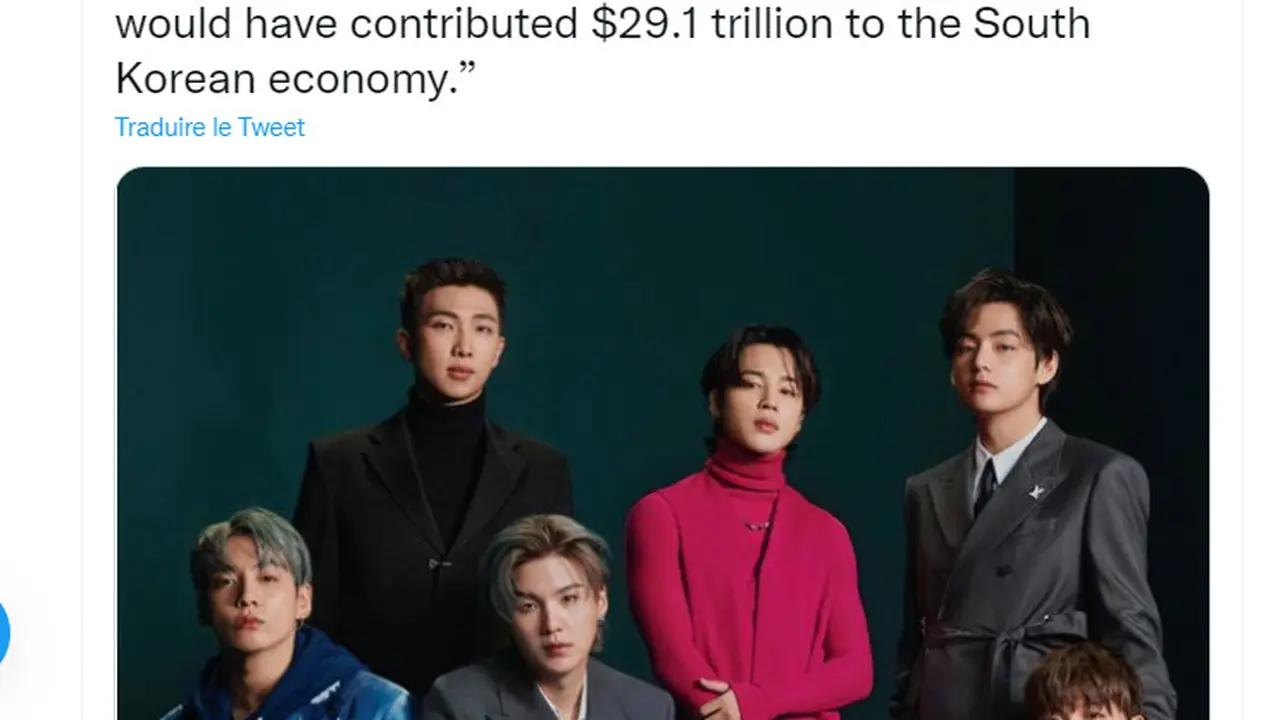 BTS diklaim kontribusikan US$ 29 triliun ke ekonomi Korea Selatan.