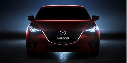 Tampilan depan New Mazda 3