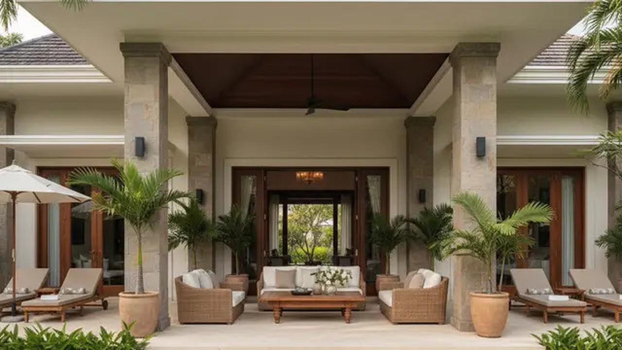 9 Model Rumah 1 Lantai dengan Teras Luas Bergaya Resort, Konsep Elegan yang Bikin Betah
