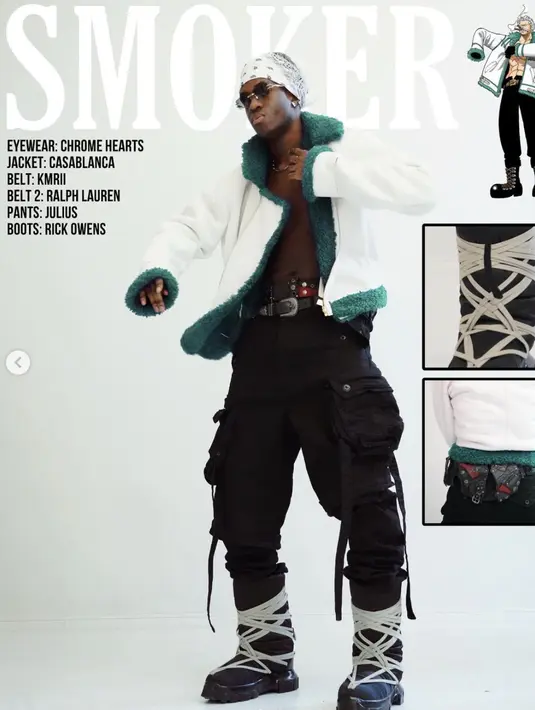 Ia memberikan sentuhan high fashion pada kreasi look yang ditampilkan. [Foto: Instagram/ wisdm]