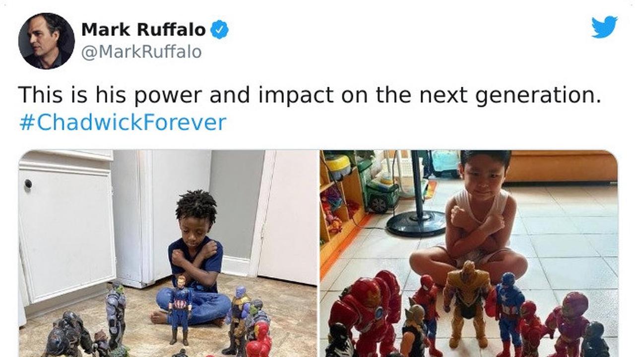 Anak-anak beri penghormatan untuk Chadwick Boseman