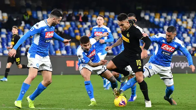Lukaku 2 Gol, Inter Bungkam Napoli di San Paolo