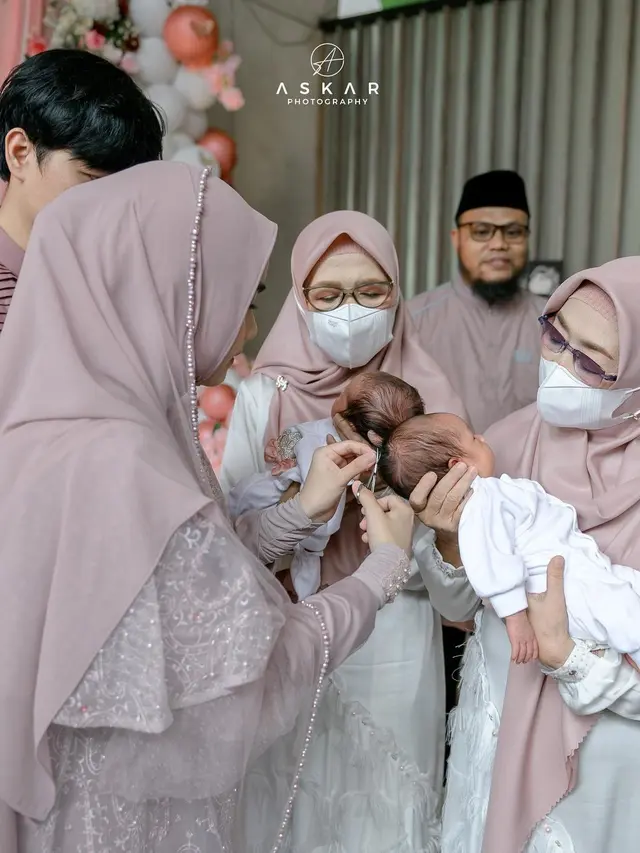 Anisa Rahma gelar proses aqiqah untuk anak kembarnya (Instagram/anisarahma_12)