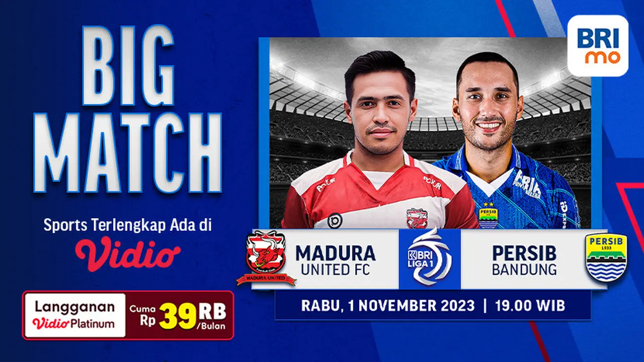 Jadwal dan Live Streaming Madura United vs Persib di Vidio