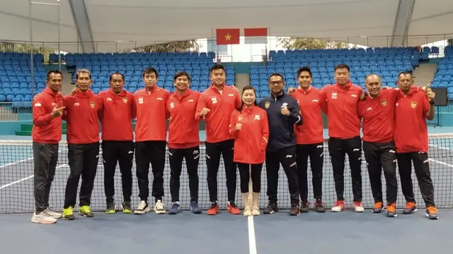 Para petenis yang membela Indonesia di Piala Davis 2023