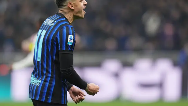 Selebrasi Luis Henrique di pertandingan Inter Milan vs Juventus di pekan ke-25 Liga Italia 2025/2026 di Giuseppe Meazza, Minggu (15/02/2026) dini hari WIB.