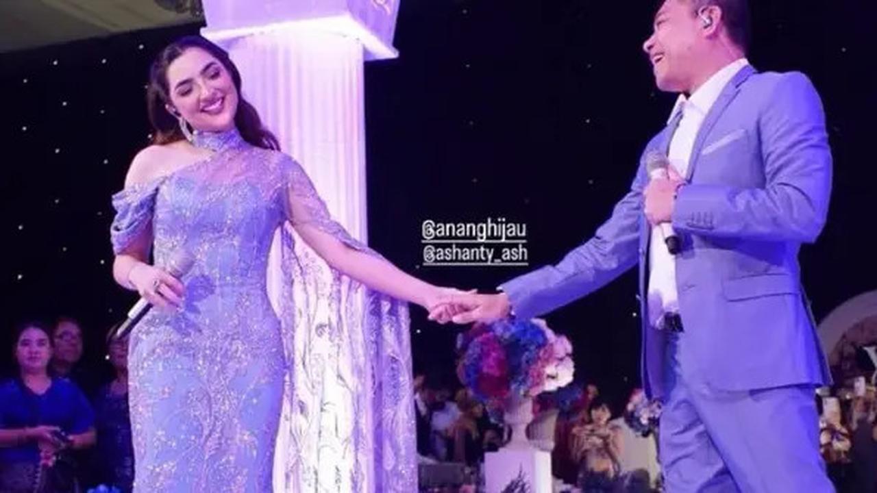 Potret Cantik Menawan Ashanty saat Kondangan, Pakai Gaun Mewah Ala Princess Elsa