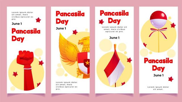 Ilustrasi Hari Lahir Pancasila, 1 Juni