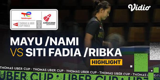 VIDEO: Highlights Piala Uber 2020, Indonesia Tertinggal 0-2 usai Siti/Ribka Kalah dari Wakil Jepang