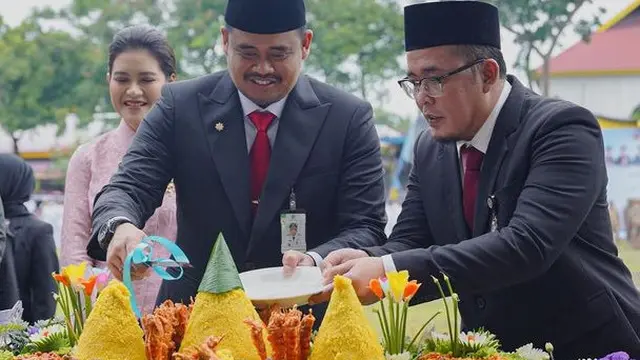 Gaya Kahiyang Ayu saat ulang tahun Medan. [@bobbynst]