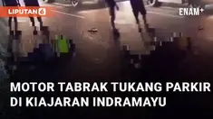 Terjadi kecelakaan di lingkar Kiajaran, Indramayu. Kecelakaan tersebut libatkan sepeda motor yang menabrak tukang parkir