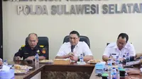 Bea Cukai bersama segenap aparat penegak hukum lainnya selenggarakan rapat koordinasi pengawasan di Ruang Rapat Ditresnarkoba Polda Sulsel.