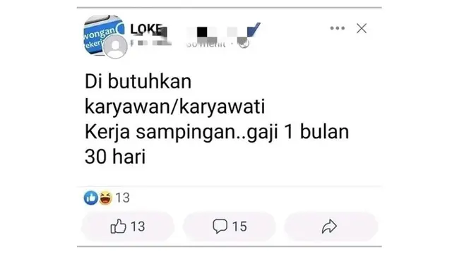 6 Status Facebook Info Lowongan Kerja Nyeleneh Ini Bikin Pelamar Garuk Kepala