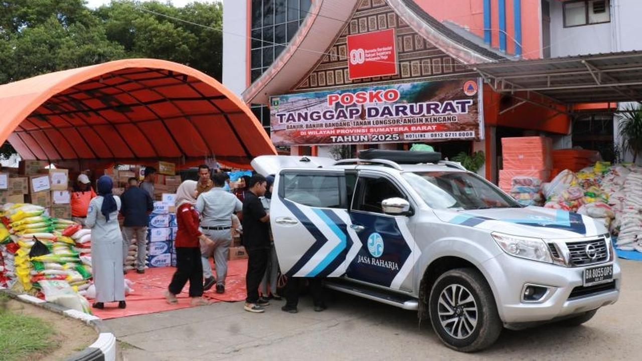 Jasa Raharja Salurkan Bantuan Sumbar, Dukung Pemulihan Pascabencana di Lubuk Minturun