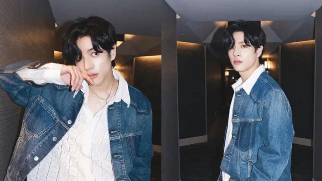 Jake ENHYPEN padu padan busana putih