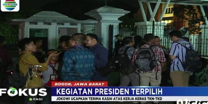Jokowi Apresiasi Kerja TKN dan TKD di Pilpres 2019