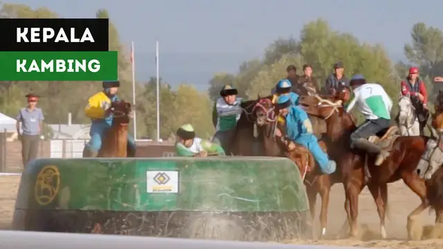 Berita video sebuah olahraga unik dan brutal, Kok-boru, yaitu berebut kepala kambing dari atas kuda dipertandingkan secara internasional di Kyrgyzstan.