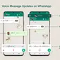 Update fitur baru di pesan suara WhatsApp (Foto: WhatsApp blog).