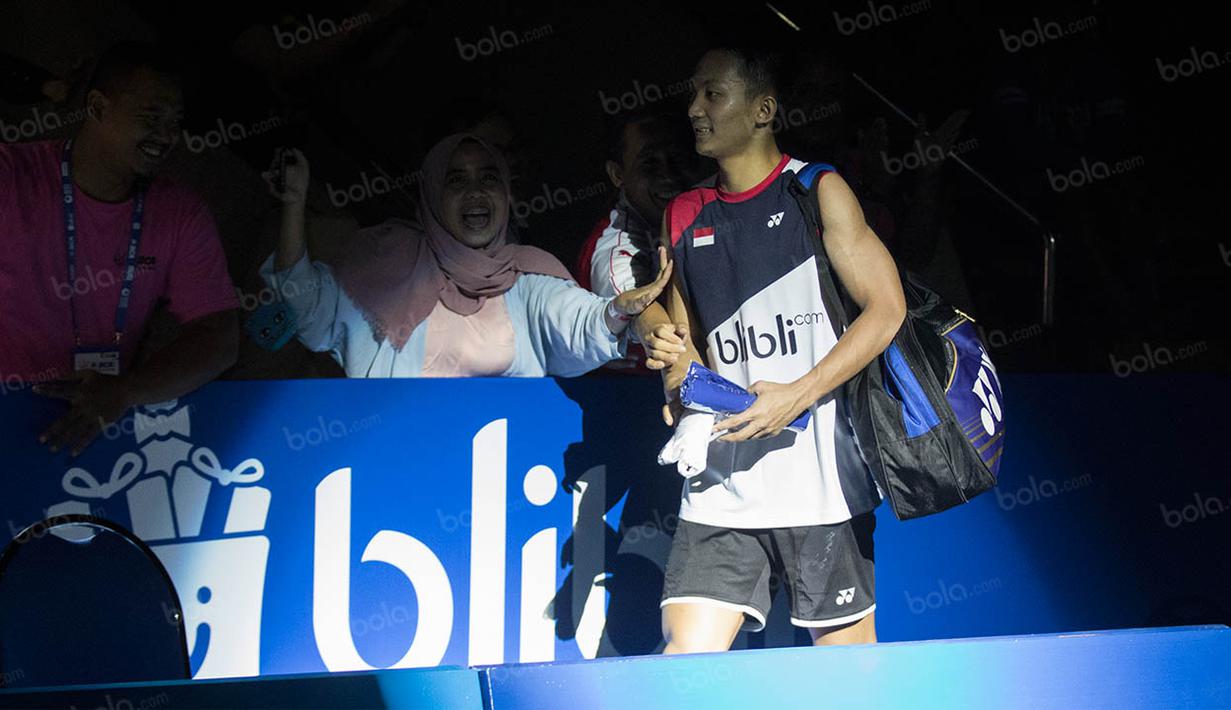 Ihsan Maulana Mustofa merupakan satu-satunya wakil Indonesia yang berhasil tampil pada semifinal BCA Indonesia Open 2016. (Bola.com/Vitalis Yogi Trisna)