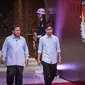 Pasangan Capres-Cawapres nomor urut 2 Prabowo Subianto dan Gibran Rakabuming Raka menghadiri debat Pilpres 2024 di Kantor KPU, Jakarta Pusat, Selasa (12/12/2023) malam. (Liputan6.com/Faizal Fanani)