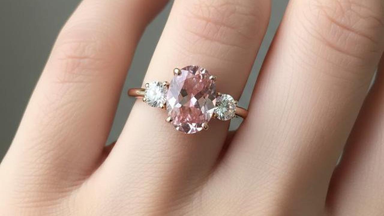 10 Model Cincin Emas Batu Morganite Tren 2026, Intip Desainnya