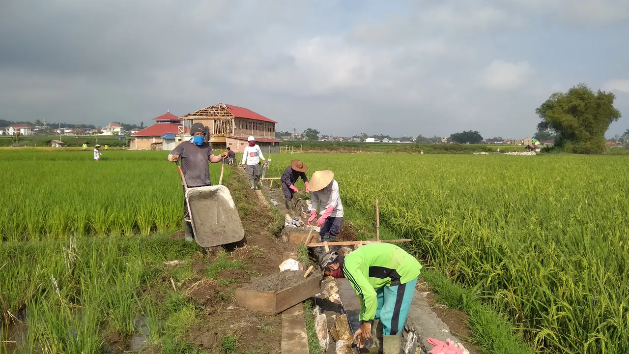Kegiatan Padat Karya Tunai di Sumatera Barat