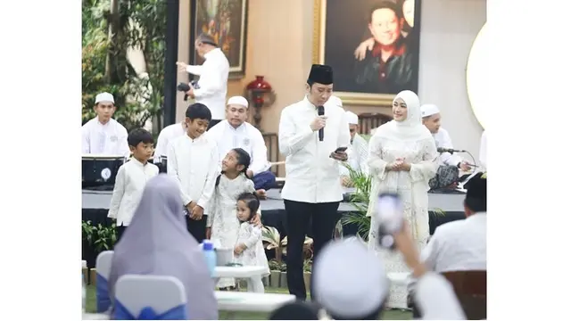 6 Potret Tasyakuran Ibas Yudhoyono dan Aliya Rajasa Jelang Berangkat Haji