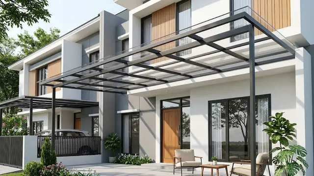 Model Kanopi Depan Rumah Tanpa Mengurangi Cahaya ke Teras/AI Generated