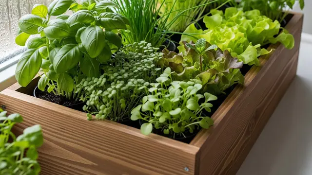 Ide Kebun Sayur Kecil di Jendela Dapur