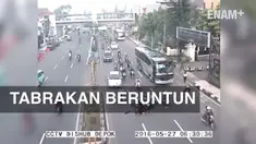 ENAM PLUS : KECELAKAAN AKIBAT MEMOTONG JALUR